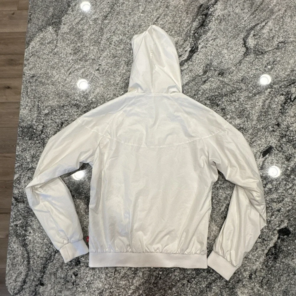 Nike Full Zip‎ Windrunner Hooded Windbreaker Jacket - Sail Off White Medium #576